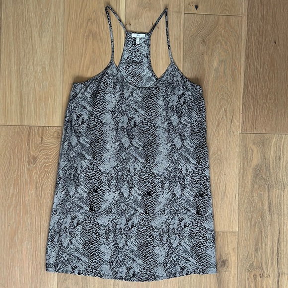 JOIE Cambridge Snake Print Silk Cami Dress in Caviar – Small - Picture 4 of 12